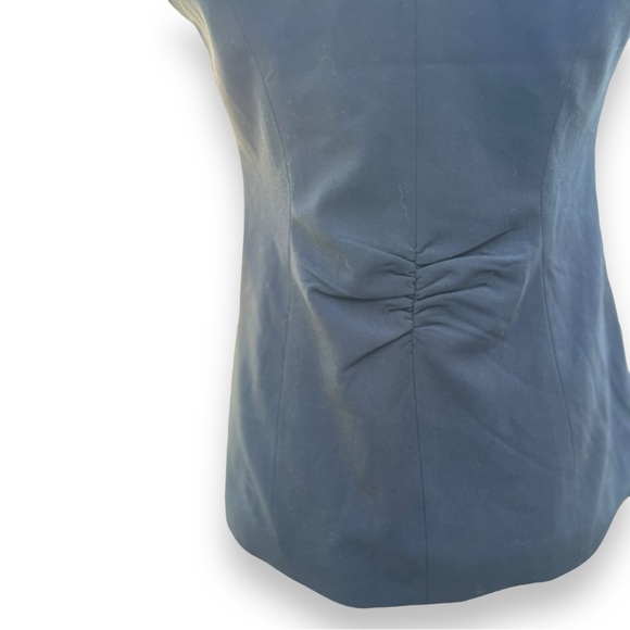 CAbi Black Lined Sleeveless Blazer Vest Sz S - Picture 7 of 14